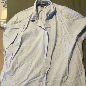 Ralph Lauren XXL button down shirt sleeve blue